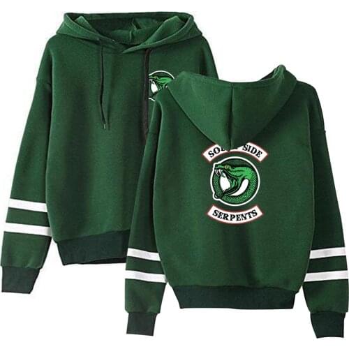 Women Hoodie South Side Serpents Snake High Quality Sweatshirt Female Costumes Riverdale Southside Serpents Harajuku Sweatshirt