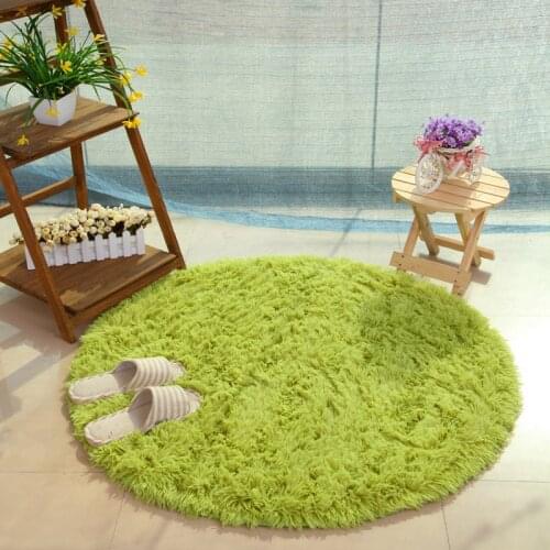 16 Colors Fluffy Round Carpet Thicken Soft Rugs for Living Room Shaggy Area Rug Modern Mats Kids Bedroom Yoga Floor Doormats