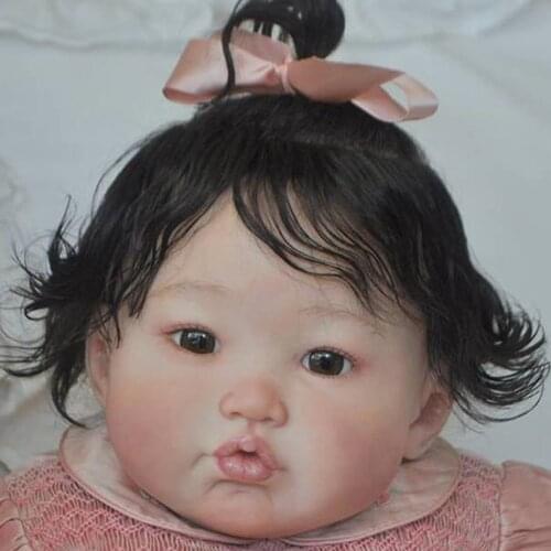 22inch Reborn Kit Reborn Baby Vinyl Kit Unpainted Unfinished Doll Parts DIY Blank Reborn Vinyl Doll Kit