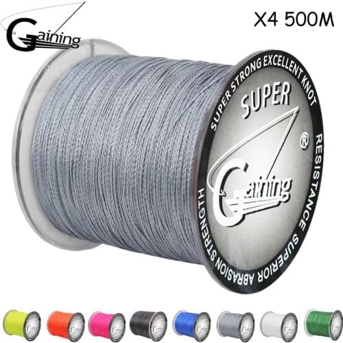 4 Strands Braided Line 500M Multifilament 8-120LB Multi Color Super Strong Japan PE Line Carp Fishing