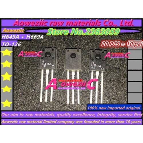 Aoweziic 100% new imported original H649A H669A TO-126 Low Power Triode Audio Amplifier