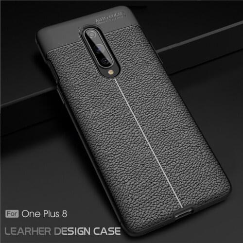 For OnePlus 8 Case Soft TPU Silicone Luxury Leather Anti-knock Fundas Case For OnePlus 8 Case For OnePlus 8 One Plus 8 Cover