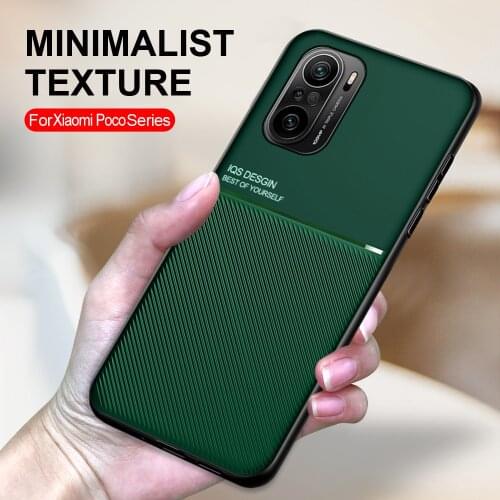 Anti-fall Safety Case For POCO F3 Phone Protective Case For Xiaomi Pocophone F 3 Xiomi Car Holder Magnet Back Cover PocoF3 Shell