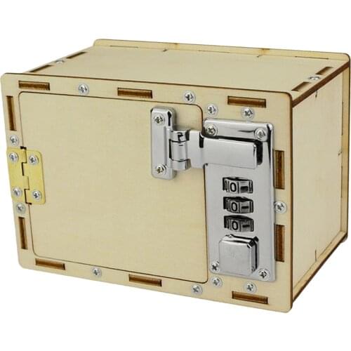 Password Box Assembly DIY Kids Science Mechanical Lock Box Toys Preschool Training Toys Engineering Board Game For Children