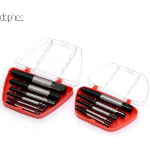 Dophee Screw Extractor Drill Bits Guide Set Broken Speed Out Easy out Bolt Stud Stripped Screw Remover Tool For Car Wood