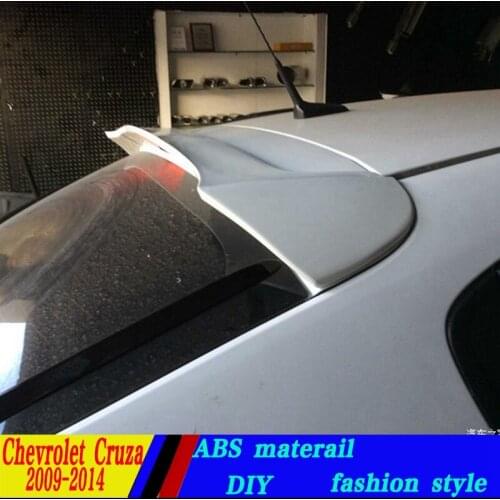 Use for chevrolet cruze hatchback spoiler High Quality ABS Material Car Rear Wing Primer Color Rear Spoiler for 2009-2016