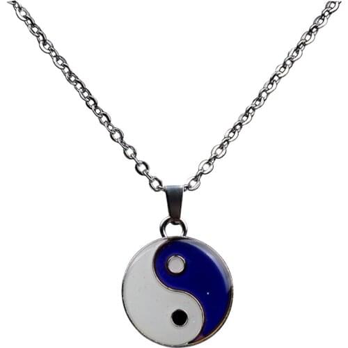 Small Students Style Color Change Mood Charm Necklace Pendant Choker Jewelry