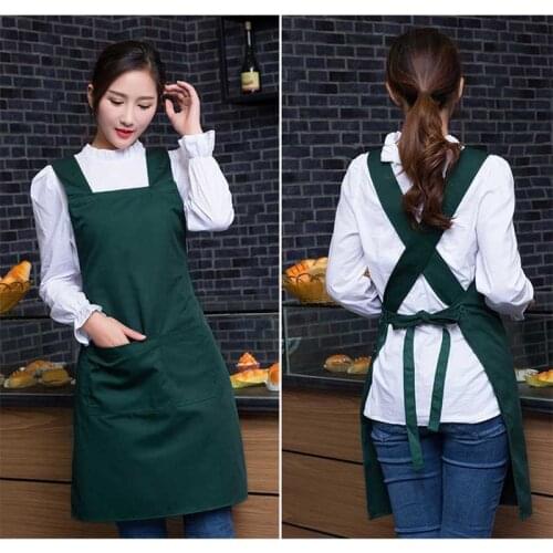 Fashion Apron Workwear Nail Shop Beautician Maternal Supermarket Fruit Shop Chain Coffee Shop Waiter Japanese-style