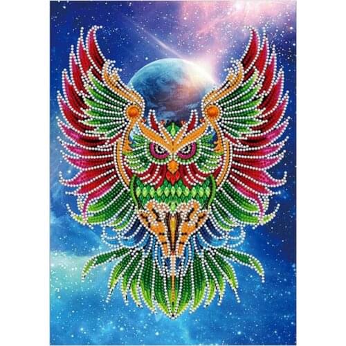 Night Light 5D Diamond Painting Owl Full Square Diamond Embroidery Animals Cross Stitch Mosaic Rhinestone Crafts Kit Home Decor