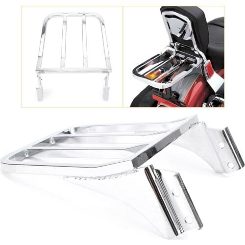Sissy Bar Backrest Luggage Rack Back Rest For Harley Sportster XL 883 1200 2004-2017 Black Chrome Motorcycle Accessory Part