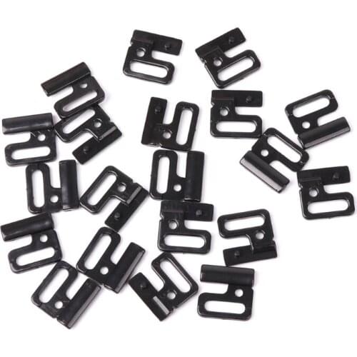 D0AC 10 x Craft Plastic Rectangle Tap Hooks & Clasp Sewing On Swimsuit Bra BIKINI