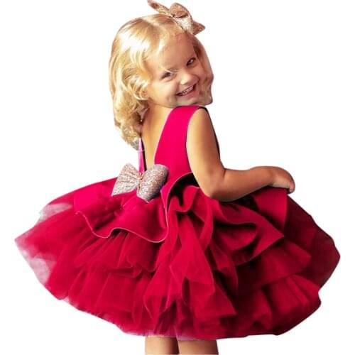 Dress For Girls 1 Year Toddler Kids Baby Girls Princess Dresses Floral Lace Ball Gown Princess Dress Party Dress Clothes Платья