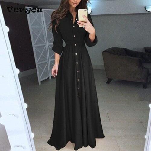Fashion Womens Dress Autumn New Lady Style Temperament Waist Slimming Elastic Waist Skirt Long Dress Womens Long Dress Solid