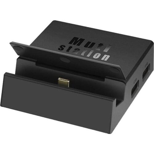 Portable Cooling Heat Dissipation Type C TV Dock Base Support 4K Video USB 3.0 HDMI Output Dock Station for Nintend Switch Host