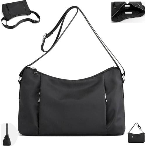 Casual Women Shoulder Bags Female Nylon Solid Color Handbag for Lady Designer 2021 Girls Crossbody Tote Bag Soft