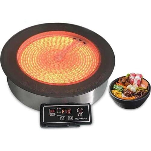3000W Commercial Embedded Radiant Cooker Induction Cooker Single Wire control Hotpot Cooker Electric Ceramic Cooktop