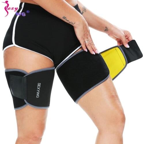SEXYWG Slimming Thigh Trimmer Wrap Sauna Sweat Belt for Women Fat Reduction Calf Compression Legging Shapers Leg Sleeve Corsets