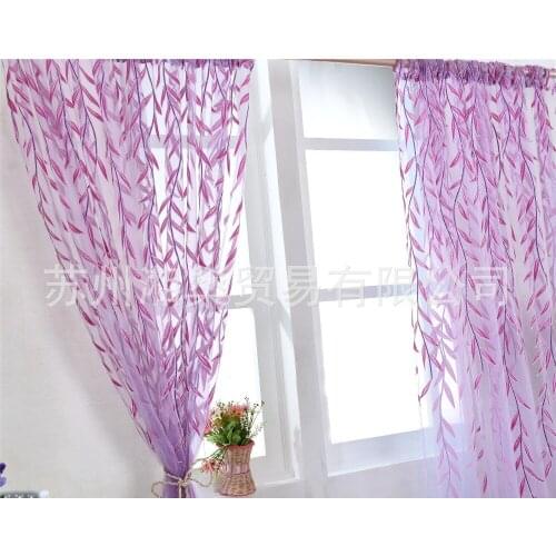 Modern Curtains for Living Room Transparent Tulle Curtains Window Drapes Sheer curtains for living Room Wicker Offset Screen