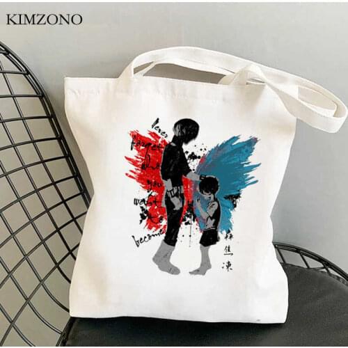 My Hero Academia Todoroki Bakugou shopping bag recycle bag bolso cotton bolsa bag bolsas reutilizables shoping sacolas
