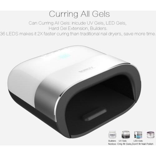 HOT Nail Dryer Sensor UV LED Lamp with Timer Memory Invisible Digital Timer Display Nail Drying Machine SUNUV SUN3 48W 2.0 Smar