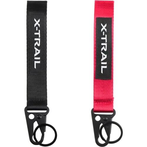 Universal Car Keychain Lanyard Hanging Strap Key Rope with Clip Buckle Webbing Strap for Nissan X Trail X-trail car accessories