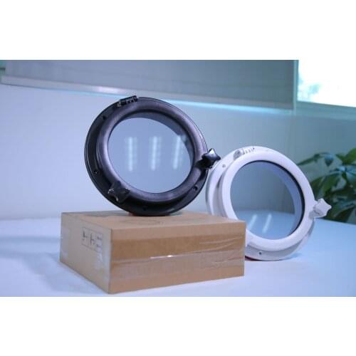 Yacht skylight Explosion-proof tempered glass porthole 26CM round explosion-proof yacht porthole black/white two colors