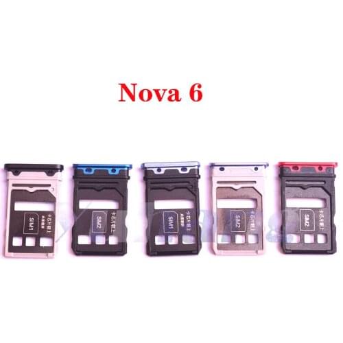 For Huawei nova 6 nova 6 SE Sim Card Tray Slot Holder Replacement Parts