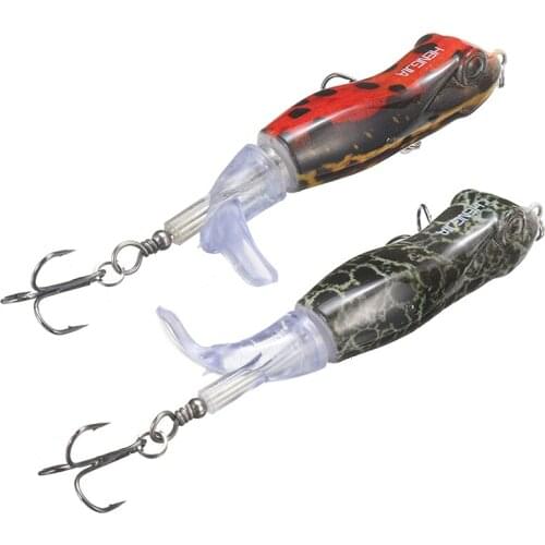 1pc 9.5cm Frog Fishing Lures Strike Maxx Whopper Plopper Plastic Hard Fake Baits Artificial Bait Suit For Fishing Accessories