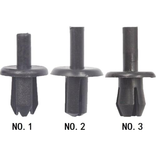 30Pcs Push in Expansion Plastic rivet Auto Vehicle Bumper Door Trim Panel Retainer Fastener Clips