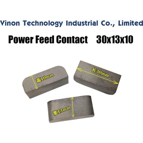 5PCS Pack) Ø30x13x10Hmm Power Feed Contact spare parts for BAQI Medium Speed Wire Cutting EDM Machine. outer diameter 30mm