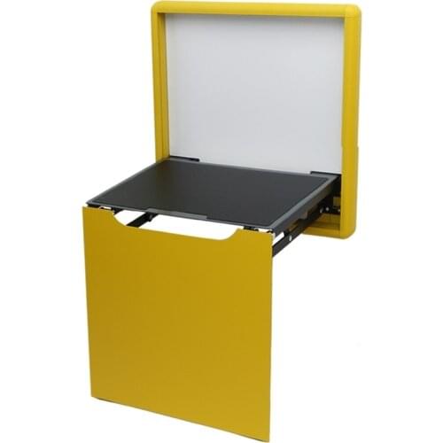 Aluminum Space Saving Hidden Wall Folden Shoe Changing Chiars