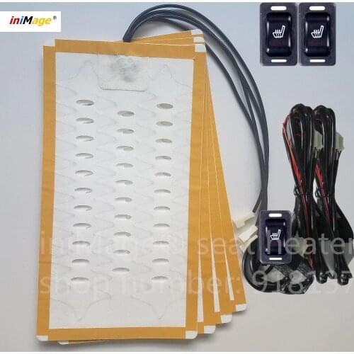 Free Shipping Authentic as picture 2 seats install car seat heater rectangle universal alloy wire pad seat heating,heated seat