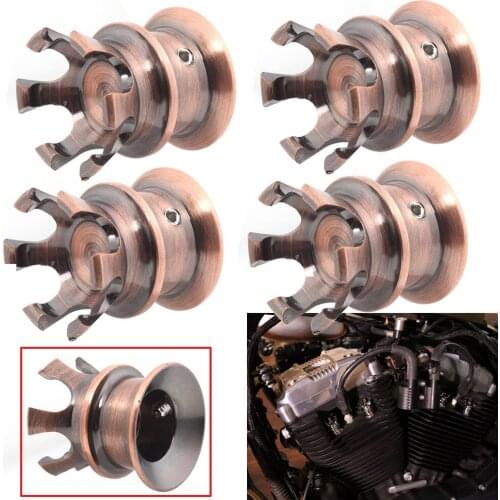 Motorcycle Part Engine Head Screw Cover for Harley Sportster XL 883 1200 1986-2020 Screw Bolt Cap Royal Crown Topper Trim