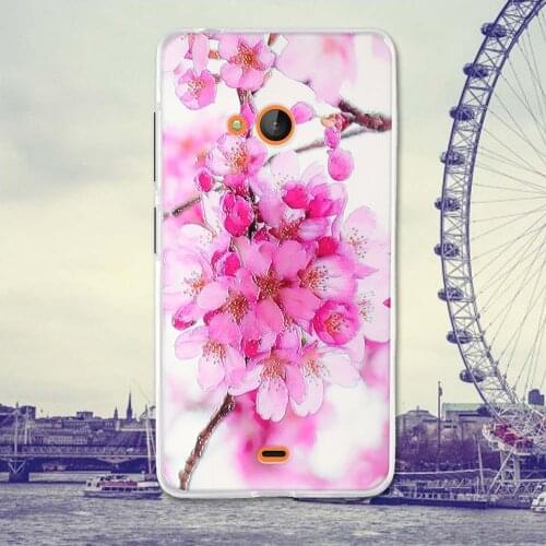For Nokia Microsoft Lumia 540 Case Back Cover for Nokia Microsoft Lumia 540 Phone Covers Cases Soft Silicone Flower Skin