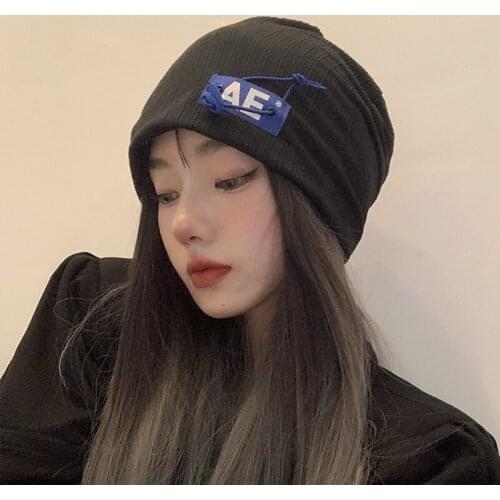 Designer Design Men and Women Retro Cold Wind All-match Pile Hats Knitted Warm Hats Baotou Cold Hats Beanie