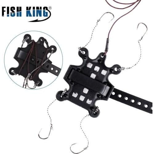 FISH KING 30-80g Leader Hair Rigs Carp Fishing Line With Hook Feeder Sinker Metal Bait Cage Fishing Accessories