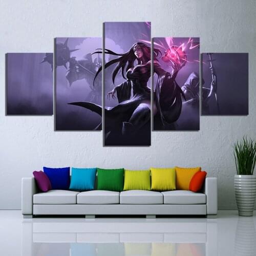 Canvas Painting Print Modular Poster 5 Piecespcs Albion Online Game Wall Artwork HD Pictures Minimalism Bedroom Home Decoration