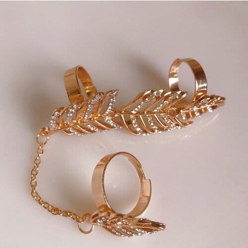 2021 New Korean Adjustable Butterfly Chain Finger Ring for Teen Girs Gold/Silver Color Party Fashion Accessoires/Anillos/Bague