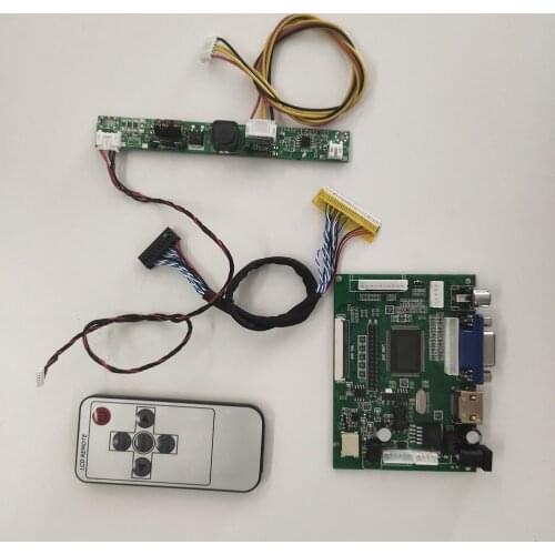 Kit Work for LM190E09 TL 1280x1024 Controller Board remote driver panel LCD HDMI-compatible VGA monitor DIY LVDS 30pin LED 2AV