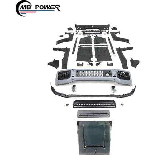G class w463 G500 G63 to wide B style body kit for G wagon w463 g350 g500 g63 g65 B style hood front and rear bumper auto parts