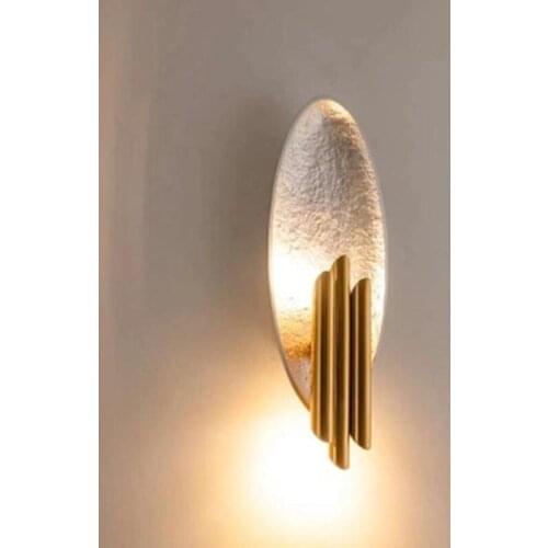 Creative Gold/Silver Body Led Wall Lamp Living room Wall Sconce Bedroom Bedside Lamp Hotel Aisle Wall Light Metal Pipe E14 Bulb