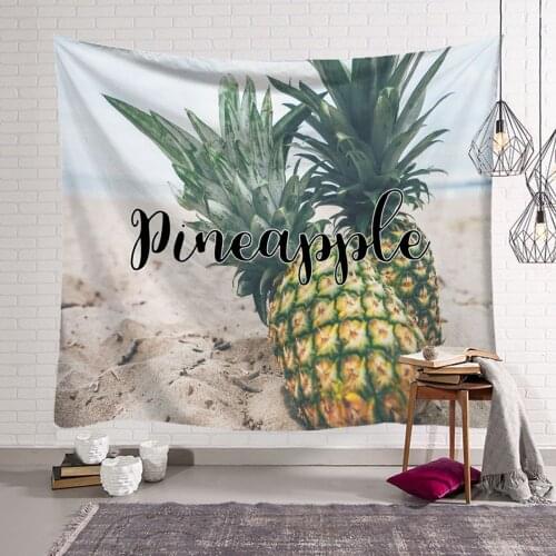 Summer Pineapple Tapestry Nordic INS Wall Hanging Tapestry Background Cloth Boho Decor Wall Cloth Tapestry Table Decoration