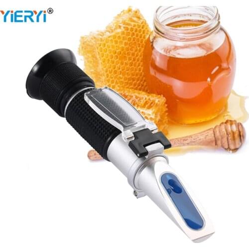 Honey Tester Refractometer 58~90% Brix 38~43 Baume Concentration Sugar Meter Densitometer Handheld Detector Tool for Beekeeper