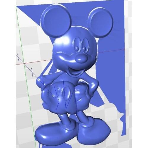 Model Mickey_Mouse relief for cnc in STL file format 3d artcam