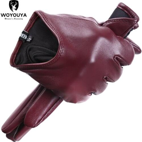 Fashion color Apparel Accessories womens leather gloves,comfortable short Women mitten,warm winter gloves women-2001