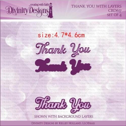 Sirius 2021 English Thank you festival Metal Cutting Dies Kits for DIY Craft Making Greeting Card Album Scrapbooking cutting die