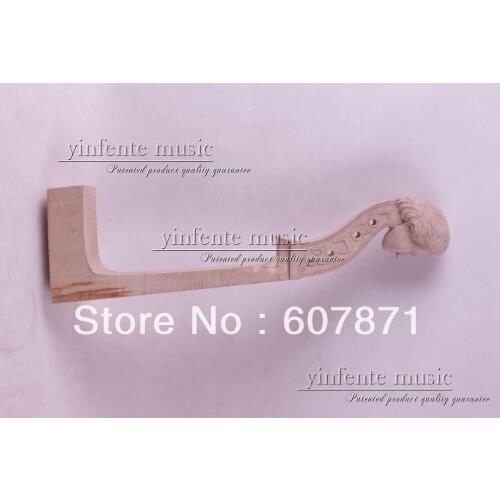 4 string violin head unfinished neck