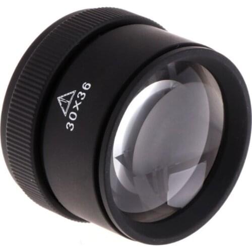 30X Portable Optics Loupe Magnifier Magnifying Glass Lens For Jeweler Coins Stamps Whosale&DropShip