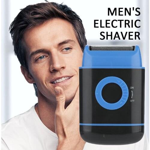 Portable Mini Electric Shaver Razor For Men Reciprocating Hair Removal Shaving Beard Trimmer Machine Face Care Tool Father Gifts