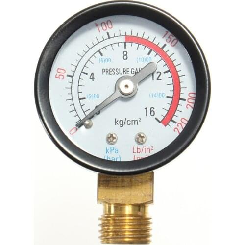 DN15 1/2" Brass Water Pressure Reducing Maintaining Valves Regulator Adjustable Relief Valves With Gauge Meter 85*63mm